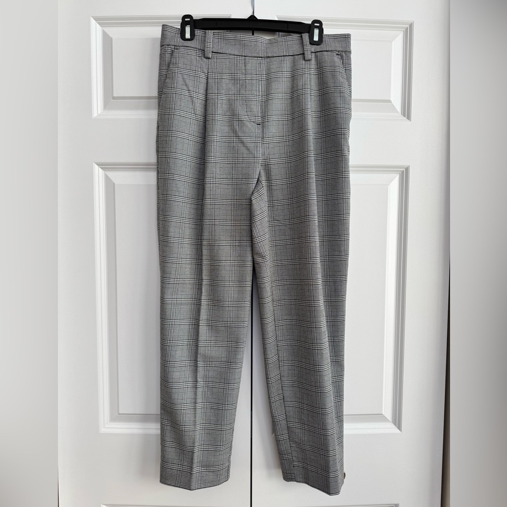 LOFT - Plaid Pull-up Pants (medium) - Picture 2 of 5